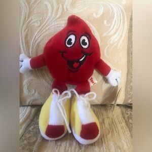 New Beanies for Life Major the Red Blood  Cell. Limited Edition Collectible.